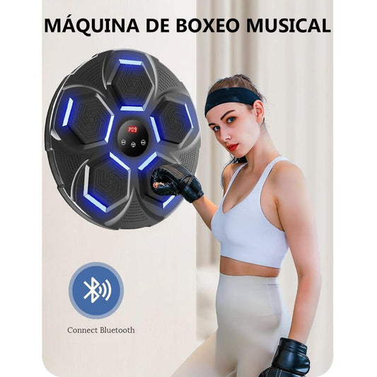 🥊 StrikeBeat™ – Máquina de Boxeo Musical Inteligente con 5 Puntos de Ataque RGB, Luces LED, Bluetooth y 2 Guantes