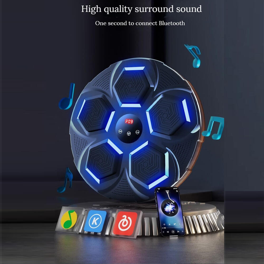 🥊 StrikeBeat™ – Máquina de Boxeo Musical Inteligente con 5 Puntos de Ataque RGB, Luces LED, Bluetooth y 2 Guantes