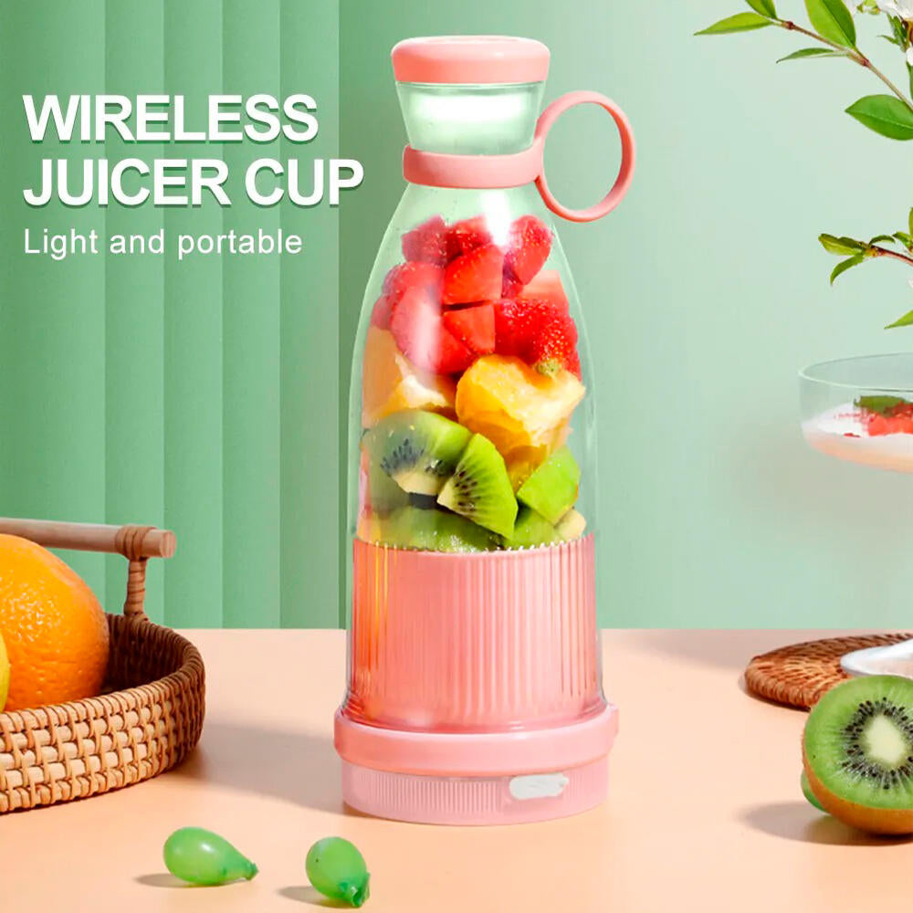 🥤 ¡Prepara tus smoothies donde quieras! Licuadora portátil recargable USB – mezcla, bebe y lleva contigo 🚀